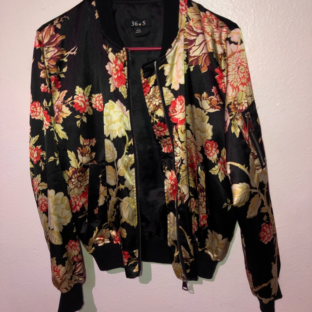 Satin bomber jacket